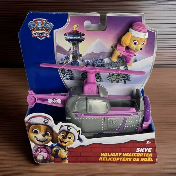 Spin Master Other - PAW Patrol Skye Holiday Helicopter W/ Collectible Figure Christmas‎ Edition